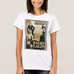 T-shirt Salon de la radio Pays-Bas vintage des années 1920