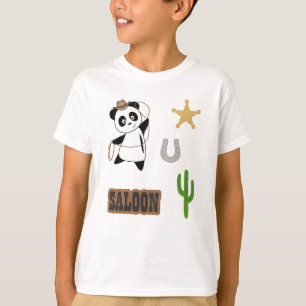 T-shirt Salon de l'ours Panda Cowboy Pays de l'Ouest