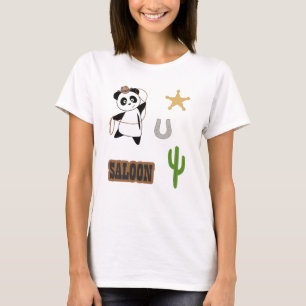 T-shirt Salon de l'ours Panda Cowboy Pays de l'Ouest