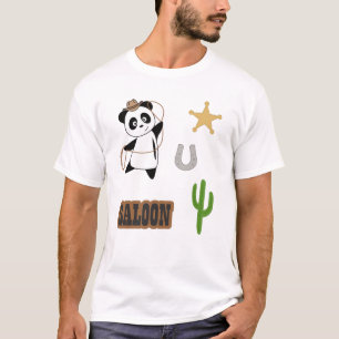 T-shirt Salon de l'ours Panda Cowboy Pays de l'Ouest