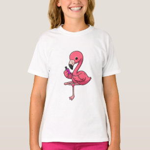 T-shirt Salon de manucure Flamingo Enfants