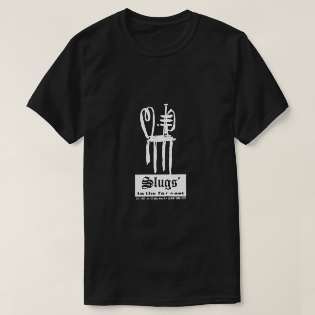T-shirt Salon de Slugs' Jazz Vintage (Design devant)