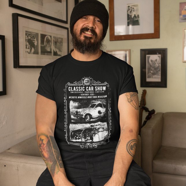 T-shirt Salon de Voiture Classique Personnalisable (Créateur téléchargé)