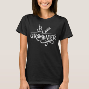 T-shirt Salon Groomer Grooming Chien Animal