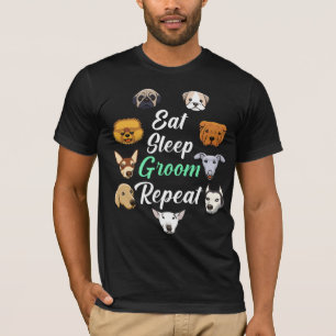 T-shirt Salon pour animaux de compagnie de chien Adorable 
