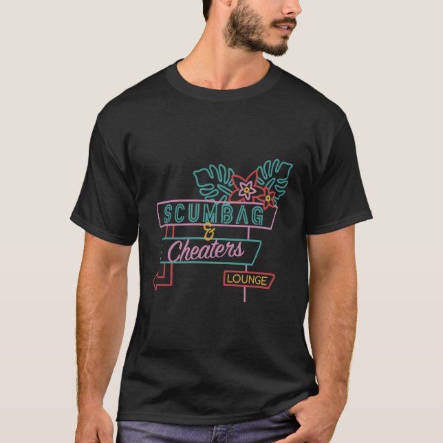 T-shirt Salon Scumbag Et Cheaters (Devant)