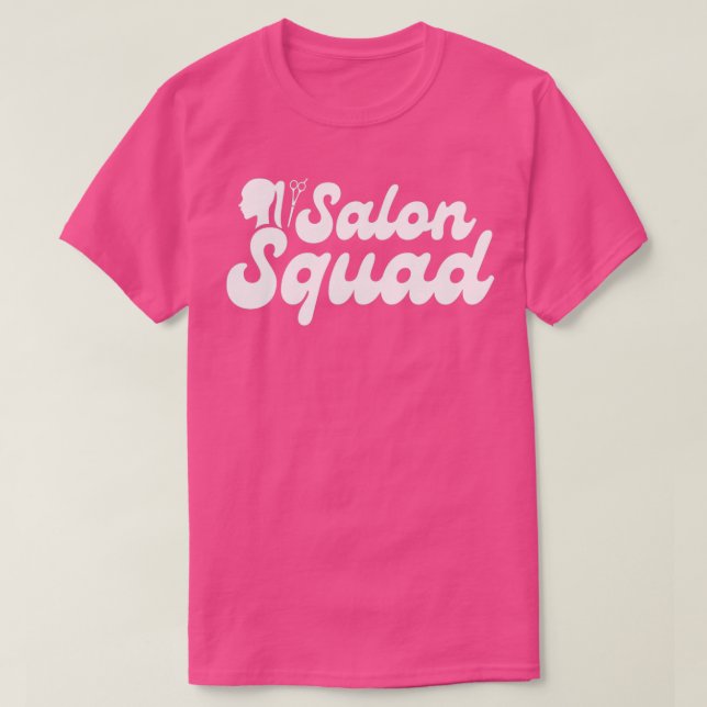 T-shirt Salon Squad Coiffeur Cadeau 2 (Design devant)