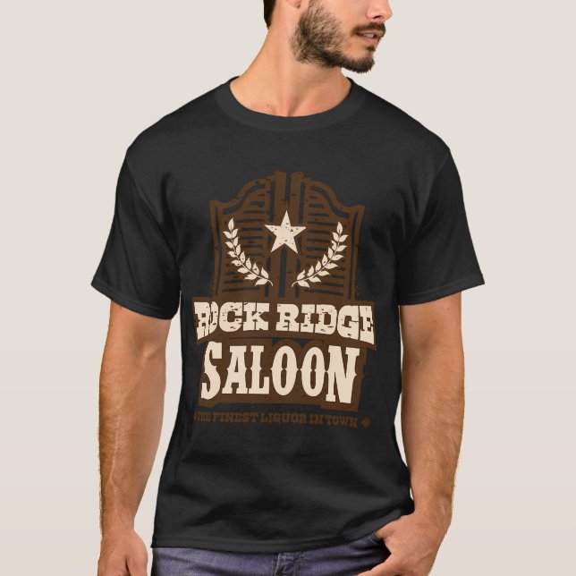T-shirt Saloon de Rock Ridge (Devant)