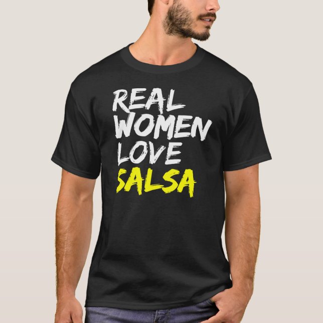 T-shirt Salsa Danseuse Partenaire Danser Femmes Aimer Sals (Devant)