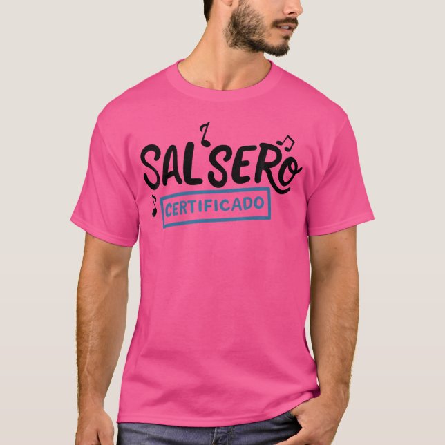 T-shirt Salsero Certificado Salsa Dance (Devant)