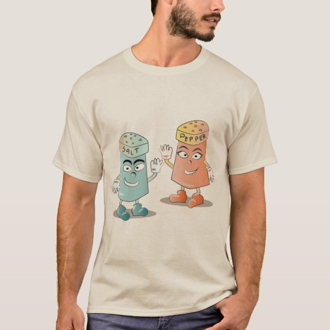 T-shirt Salt and Pepper Vintage Mascot (Devant)