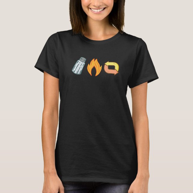 T-shirt Salt Burn Repeat Supernatural S Supernatural Quote (Devant)