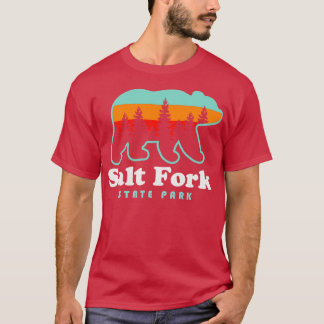 T-shirt Salt Fork State Park Ohio Bear Retro Sunset