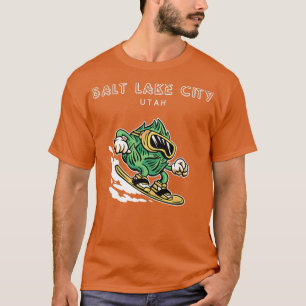 T-shirt Salt Lake City Utah Funny Snowboard Beer Hops