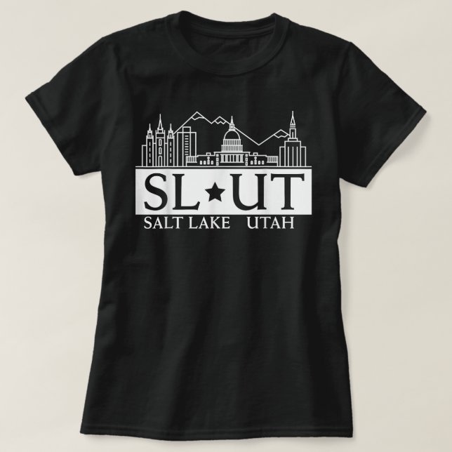 T-shirt Salt Lake City Utah UT Hometown Home State Pride (Design devant)