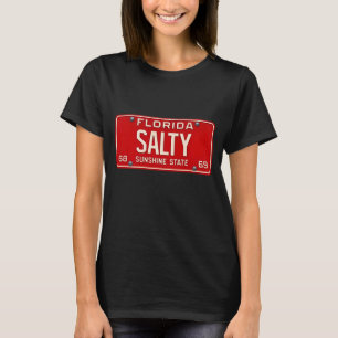 T-shirt Salty Life 1969   Plaque d'immatriculation rétro d