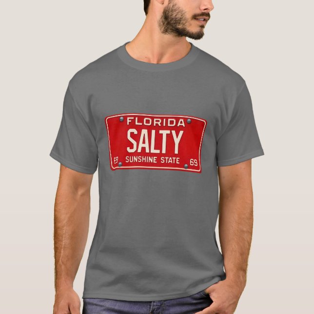 T-shirt Salty Life 1969 | Plaque d'immatriculation Rétro F (Devant)