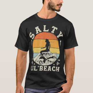 T-shirt Salty Lil Beach Vacances Drôle Citation Été Femmes