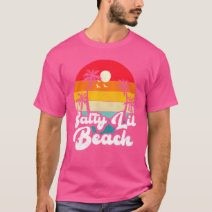 T-shirt Salty Lil Beach Vintage Retro Beach Vacances Summe