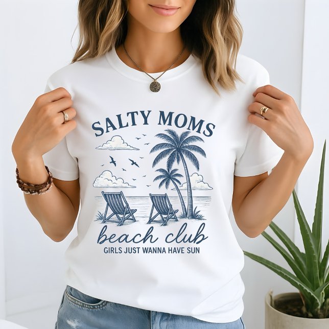 T-shirt Salty Mom Beach Club Vintage (Créateur téléchargé)
