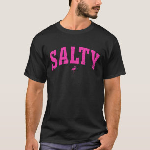 T-shirt Salty Océan Flamant rose Vie Côtière Summer Beach