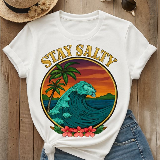 T-shirt SALTY Ocean Waves (Créateur téléchargé)