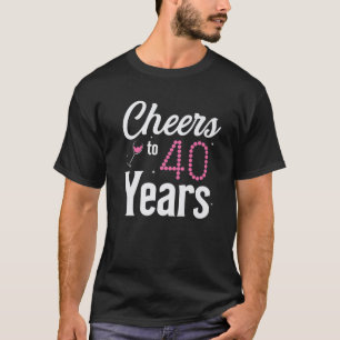 T-shirt Salue À 40 Ans À 40E Anniversaire Né En 1982