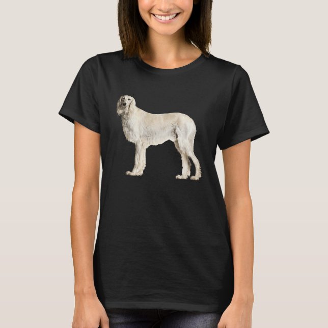 T-shirt Saluki mignon (Devant)
