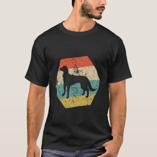 T-shirt Saluki Race de Chien Rétro en Détresse Hexagone