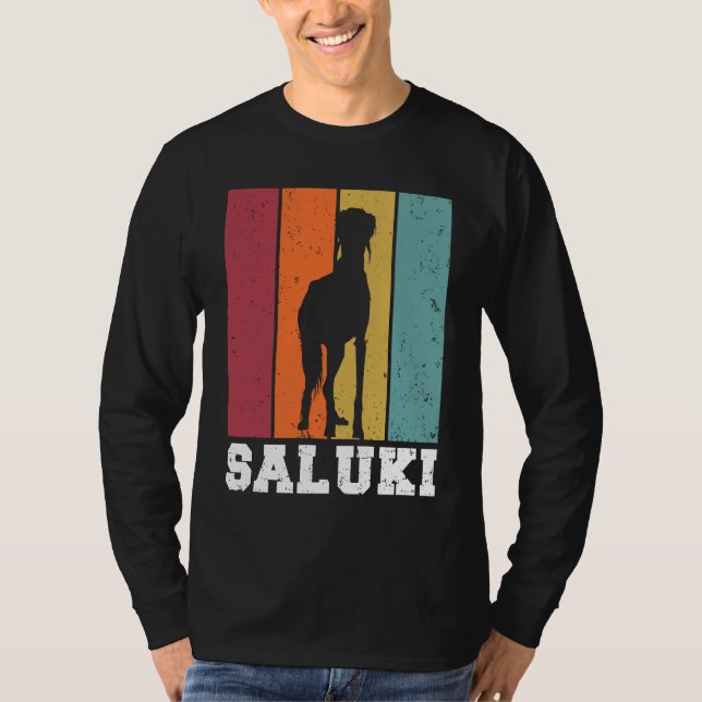 T-shirt Saluki Vintage  2 (Devant)