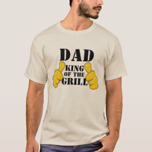 T-shirt Salut Au Grill King BBQ Lover Papa Tee