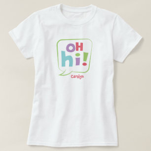 T-shirt Salut ! Bulle vocale colorée