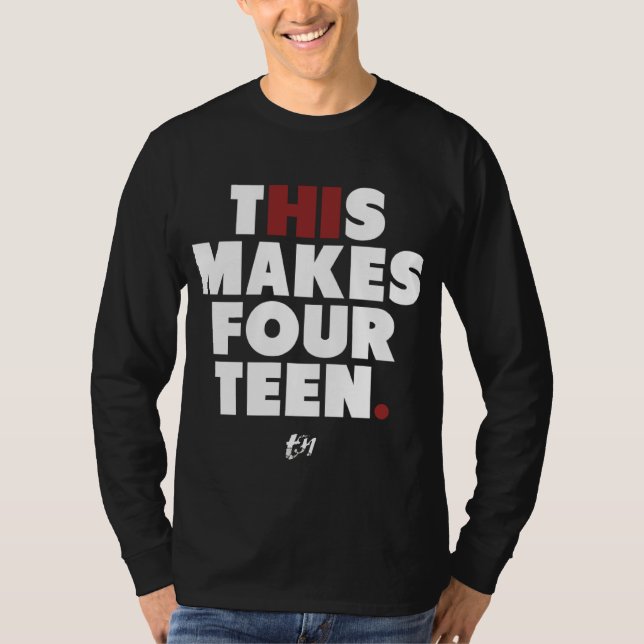 T-shirt Salut ceci fait quatorze (Devant)