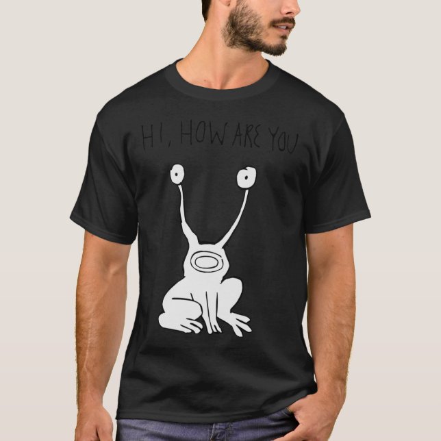 T-shirt Salut Comment Es-Tu Daniel Johnston Classic T-Shir (Devant)