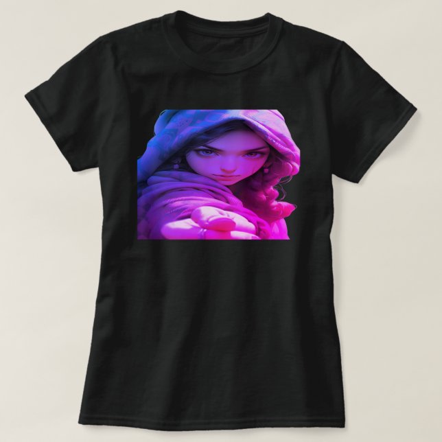 T-shirt Salut, comment vas-tu Pouce levé sur un SS noir (Design devant)