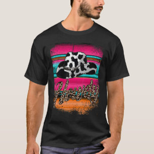 T-shirt SALUT Country Sud-Ouest Serapé Léopard Vache