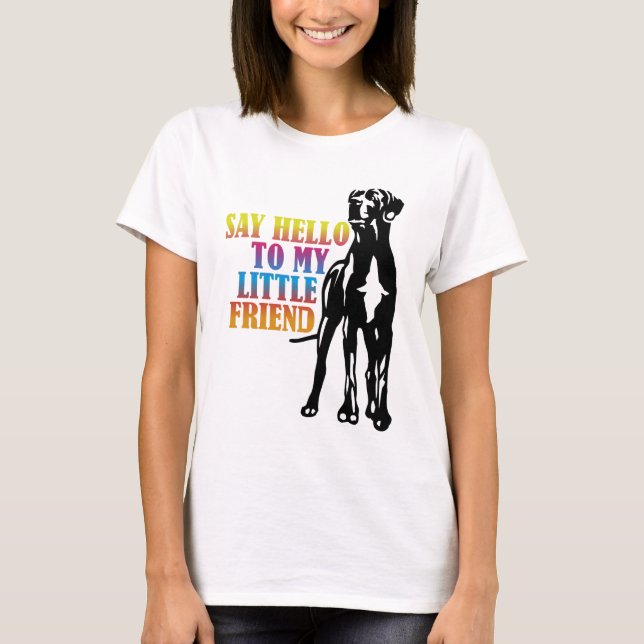 T-shirt Salut drôle de Grand Danois (Devant)