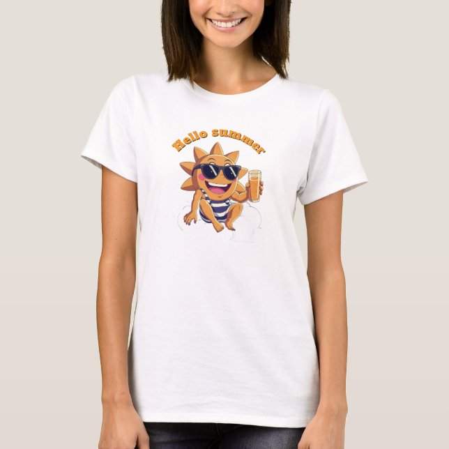 T-shirt Salut été bodysuit bébé (Devant)