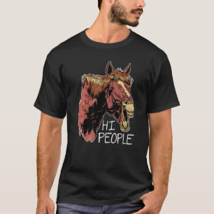 T-shirt Salut graphique de personnes amateur de chevaux ca