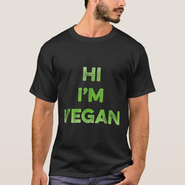 T-shirt Salut Im Vegan Slogan (Devant)