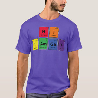 T-shirt Salut, je suis Gay Chemistry LGBT Science Gay prid