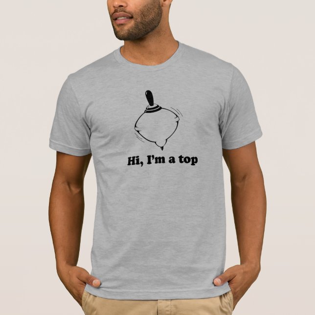 T-shirt Salut, je suis un top (Devant)