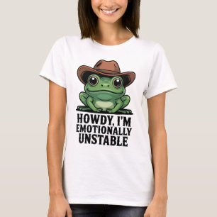 T-shirt Salut, je suis une grenouille émotionnellement ins