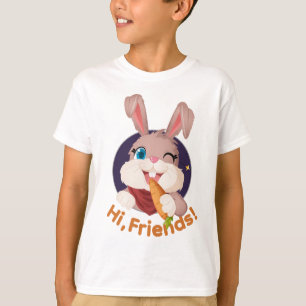T-shirt Salut les amis Attrape-moi si tu peux Mignon Enfan