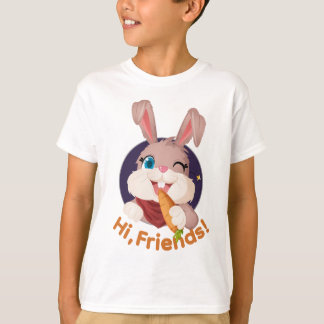T-shirt Salut les amis Attrape-moi si tu peux Mignon Enfan