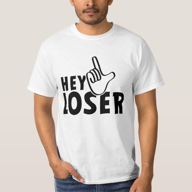 T-shirt Salut, loser. les losers, les mous, les nobles, le (Devant)