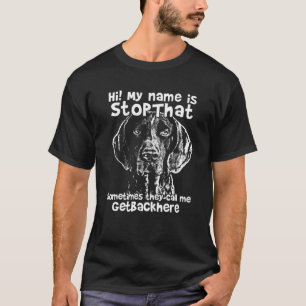T-shirt Salut Mon Nom Est Stopthat Drôle Allemand Shorthai