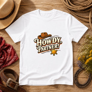 T-shirt Salut, partenaire ! Citation d'humour western
