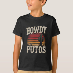 T-shirt Salut Putos Cactus Drôle Rétro Vintage