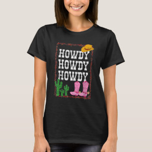 T-shirt Salut Rodeo Occidental Vintage Country Sud Cowgi